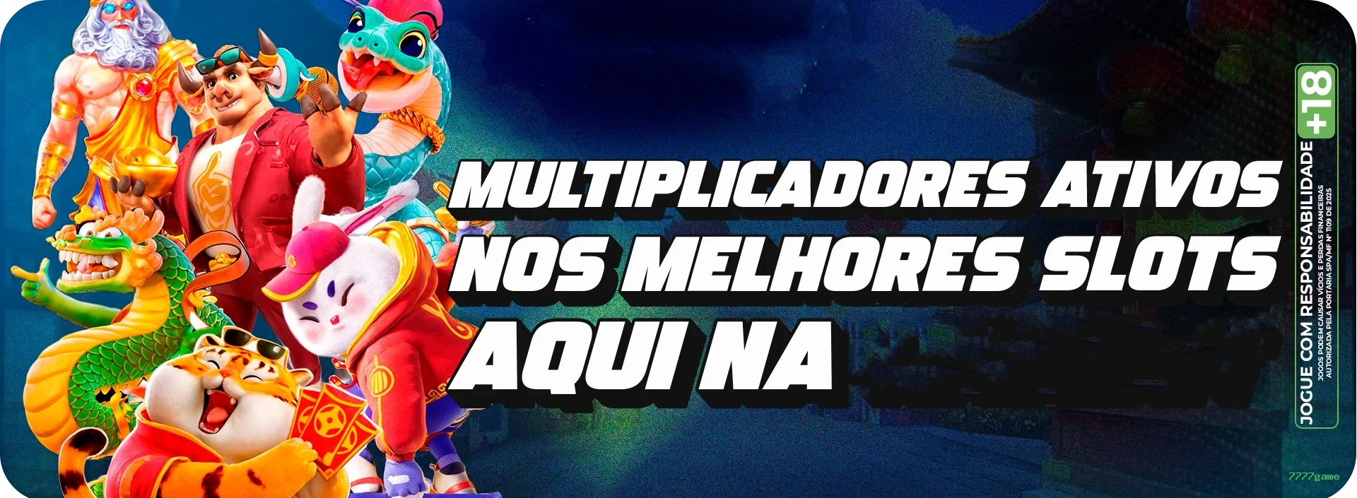 Aplicativo móvel 7777game para iOS e Android